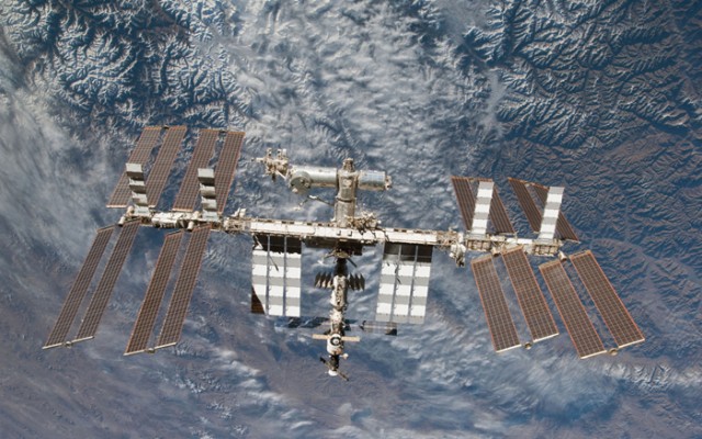 The International Space Station is seen in this NASA handout