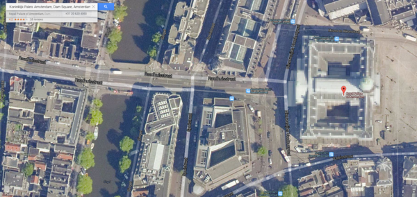 Οι κρυμμένες περιοχές στο Google Earth The Royal Palace of Amsterdam