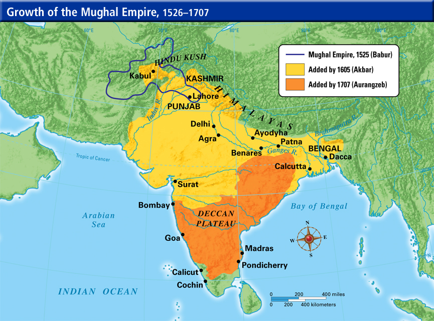 Mughal Empire Map