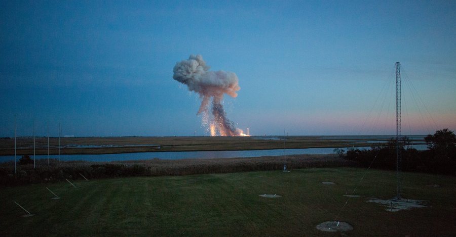 NASA Cygnus cargo rocket explodes on launch for ISS