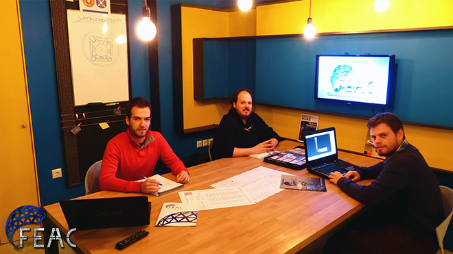 Από αριστερά: Χαρίλαος Κόκκινος, Σωτήρης Κόκκινος, Κωνσταντίνος Λουκάς