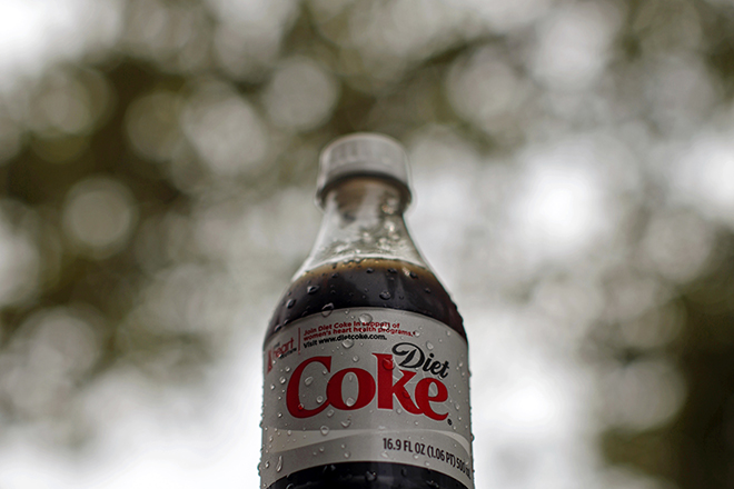 A bottle of Diet Coke soft drink is seen in Arlington