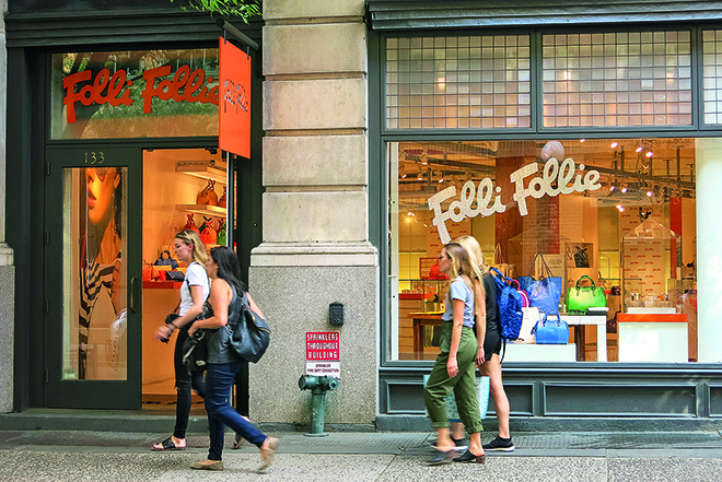 F1AANT Folli Follie Boutique in SoHo, NYC. Image shot 2015. Exact date unknown.