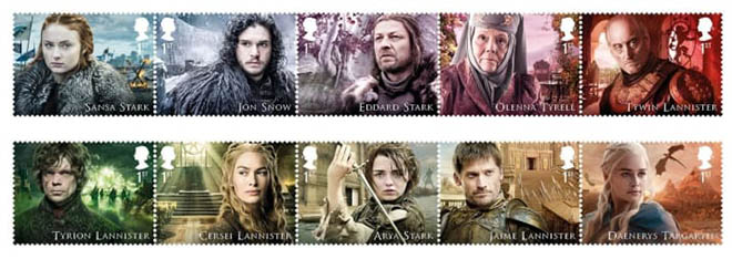 game of thrones stamps