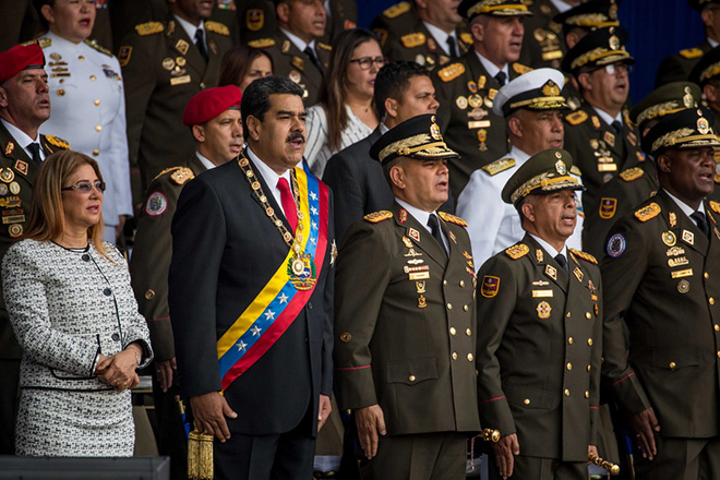 Venezuelan President Nicolas Maduro speech cut short as soldiers scatter