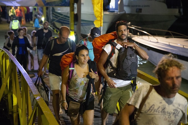 Aftermath of earthquake in Indonesia