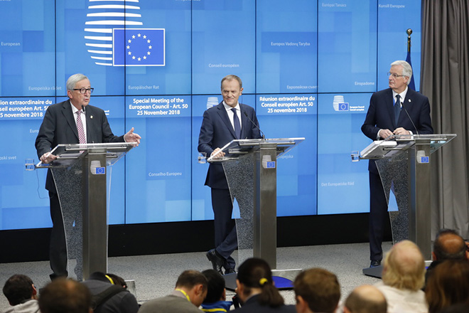 EU27 leaders meeting on Brexit agreement