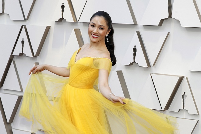epa07394253 Constance Wu arrives for the 91st annual Academy Awards ceremony at the Dolby Theatre in Hollywood, California, USA, 24 February 2019. The Oscars are presented for outstanding individual or collective efforts in 24 categories in filmmaking.  EPA/ETIENNE LAURENT
