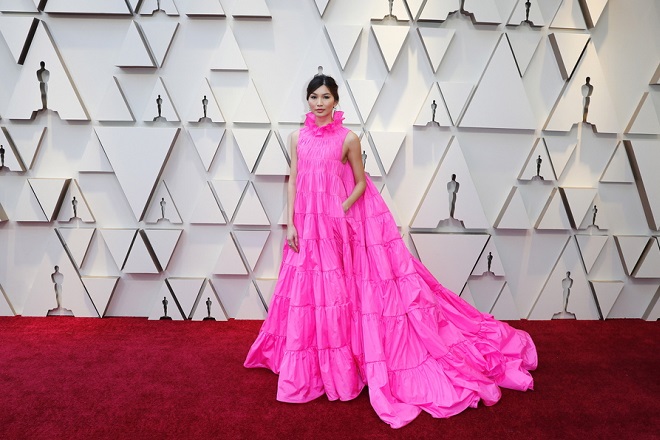 epa07394468 Gemma Chan arrives for the 91st annual Academy Awards ceremony at the Dolby Theatre in Hollywood, California, USA, 24 February 2019. The Oscars are presented for outstanding individual or collective efforts in 24 categories in filmmaking.  EPA/ETIENNE LAURENT