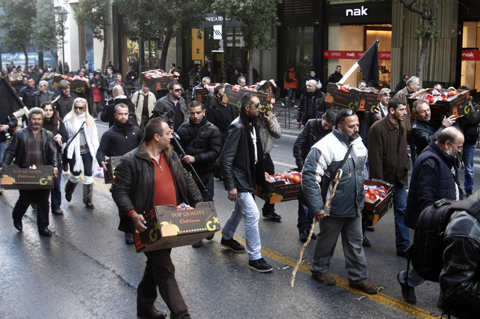 Πορεία αγροτών κατά της φορολόγησης των αγροτεμαχίων