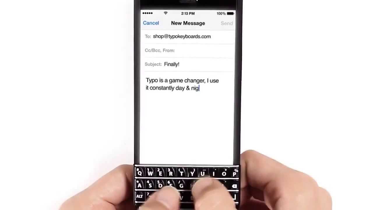 Ένα πληκτρολόγιο τύπου Blackberry για το iPhone