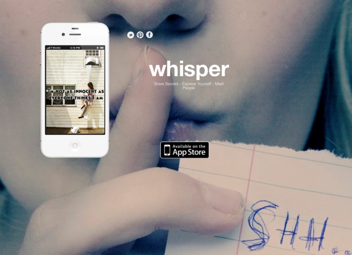 Whisper: Το πρώτο… «anti-social network»