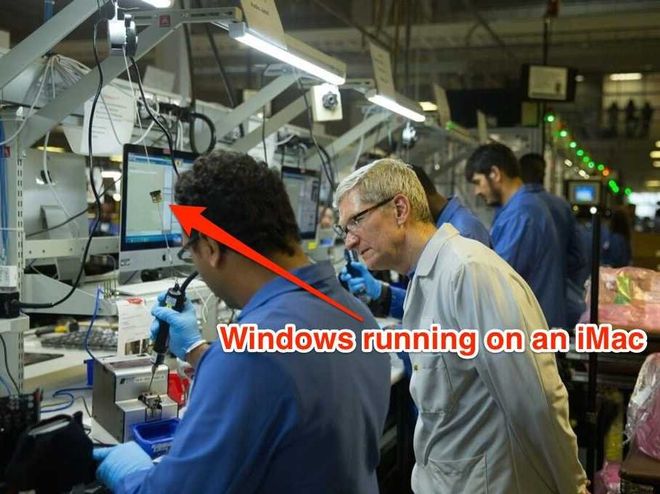 O Τιμ Κουκ και το Mac που «έτρεχε» Windows!