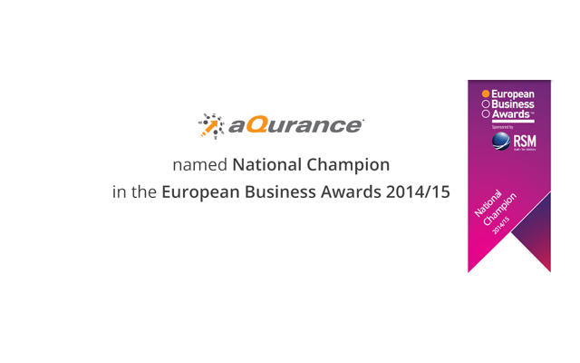 H Aqurance στους εθνικούς νικητές των European Business Awards