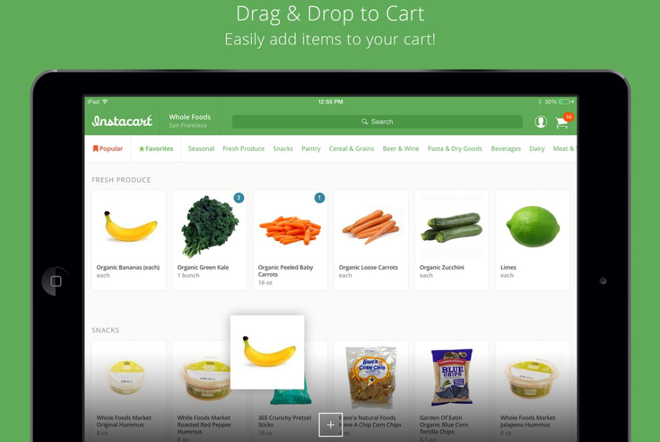 Ψωνίζοντας ζαρζαβατικά με την InstaCart