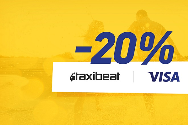 Taxibeat-Visa: -20% στα ταξί τον Απρίλιο