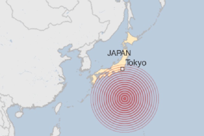 Σεισμός 8,5 ρίχτερ στην Ιαπωνία
