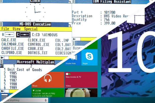 Η απίστευτη μεταμόρφωση των Windows εδώ και 30 χρόνια