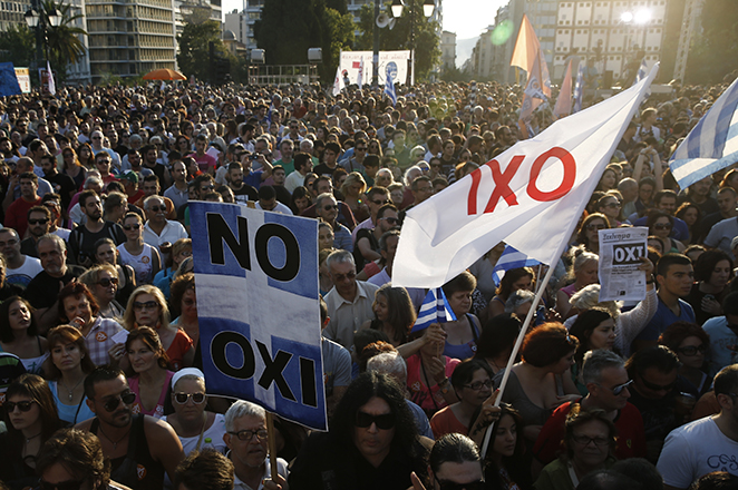 Συγκέντρωση και συναυλία υπέρ του «όχι» στο Σύνταγμα