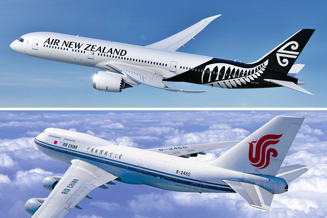 Air New Zealand και Air China ενώνουν τις δυνάμεις τους