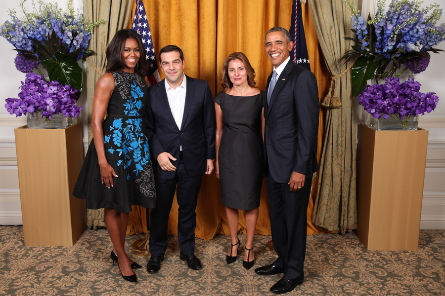 Η επίσημη φωτογραφία Ομπάμα – Τσίπρα με τις συζύγους τους
