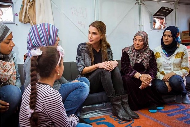 Το μήνυμα της βασίλισσας Ράνια για το δράμα των προσφύγων
