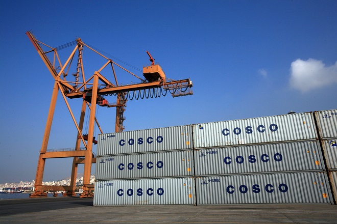 Η Cosco έφερε αύξηση 6,4% στη διακίνηση των containers στον Πειραιά