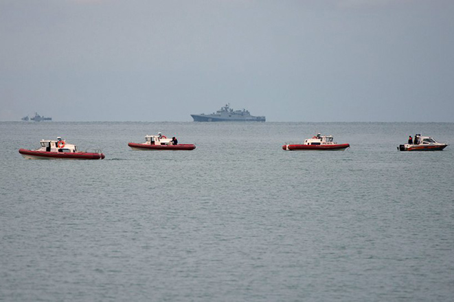 Γιγαντιαία αποστολή αναζήτησης των σωρών των επιβατών του ρωσικού Tu-154 στη Μαύρη Θάλασσα