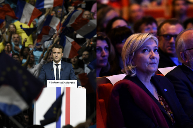 Στους «ρυθμούς» των γαλλικών εκλογών: Αυξάνει τα ποσοστά ο Μακρόν