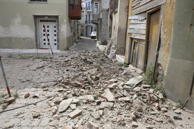 Ισχυρός σεισμός 6,1 ρίχτερ με επίκεντρο νότια της Μυτιλήνης