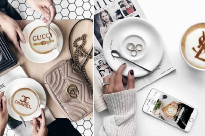 Tελευταία τρέλα στο Instagram: Latte με λογότυπα σχεδιαστών