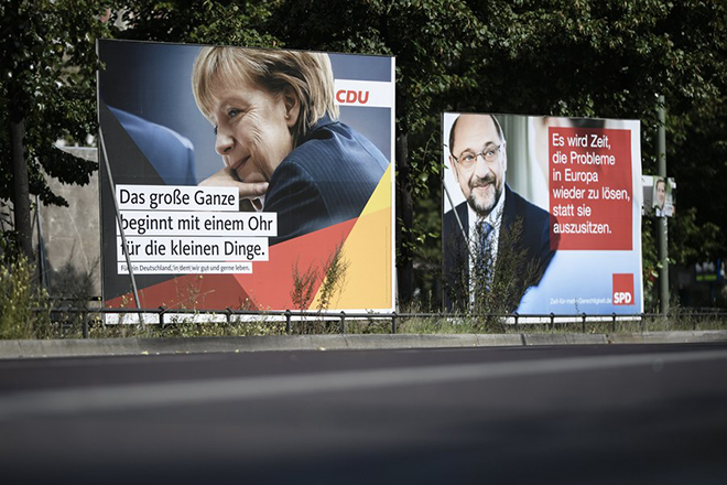 Γερμανικές εκλογές: Πρώτη η Μέρκελ, μικρή ανάκαμψη του SPD, τρίτο το Die Linke