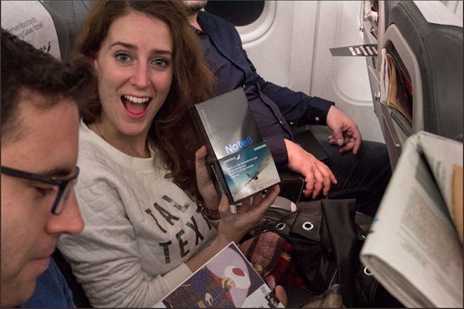 Η Samsung δώρισε 200 Galaxy Note 8 σε όλους τους επιβάτες αεροπορικής πτήσης!