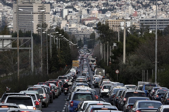 Η Αθήνα, στις δέκα ευρωπαϊκές πόλεις με τη μεγαλύτερη κυκλοφοριακή κίνηση