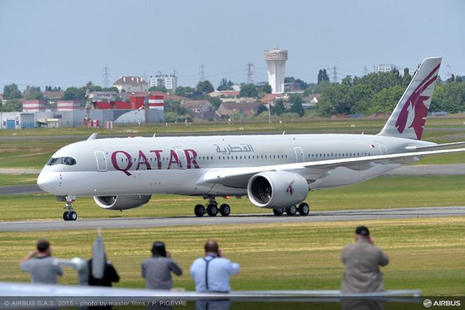 Στην Αθήνα έφερε σήμερα η Qatar Airways το νέο αεροσκάφος Α350