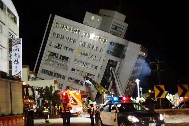 Ταϊβάν: Τουλάχιστον 4 νεκροί και 145 αγνοούμενοι μετά τον σεισμό 6,4 ρίχτερ
