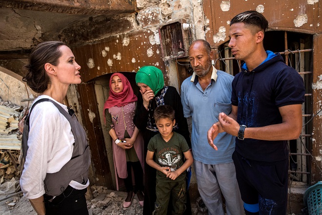 Η Αντζελίνα Τζολί επισκέφθηκε τη Μοσούλη στο βόρειο Ιράκ
