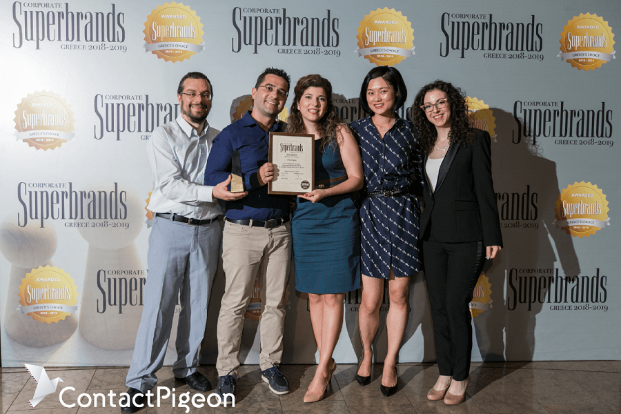 Διάκριση στον διαγωνισμό Superbrands για την ContactPigeon