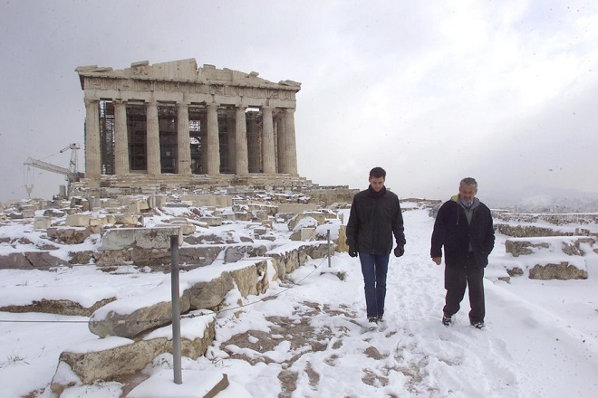 Χιόνια ακόμη και στο κέντρο της Αθήνας φέρνει ο «Τηλέμαχος»