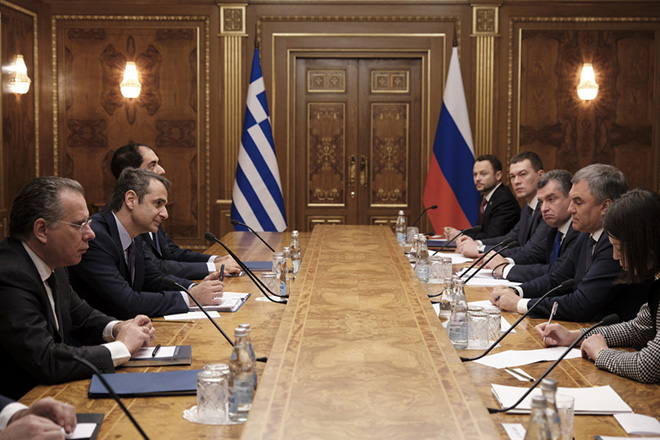 Θετικές οι επαφές του Κ. Μητσοτάκη στη Ρωσία – Ενίσχυση των διμερών σχέσεων με έμφαση στην προσέλκυση επενδύσεων