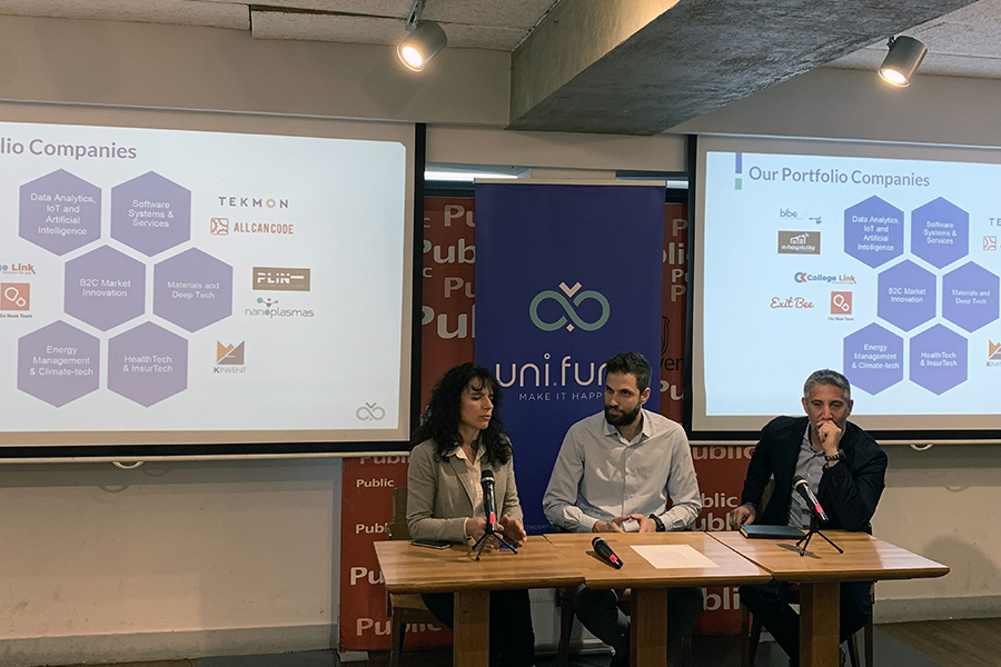Το Uni.Fund επενδύει 850.000 ευρώ σε τρεις νέες startups