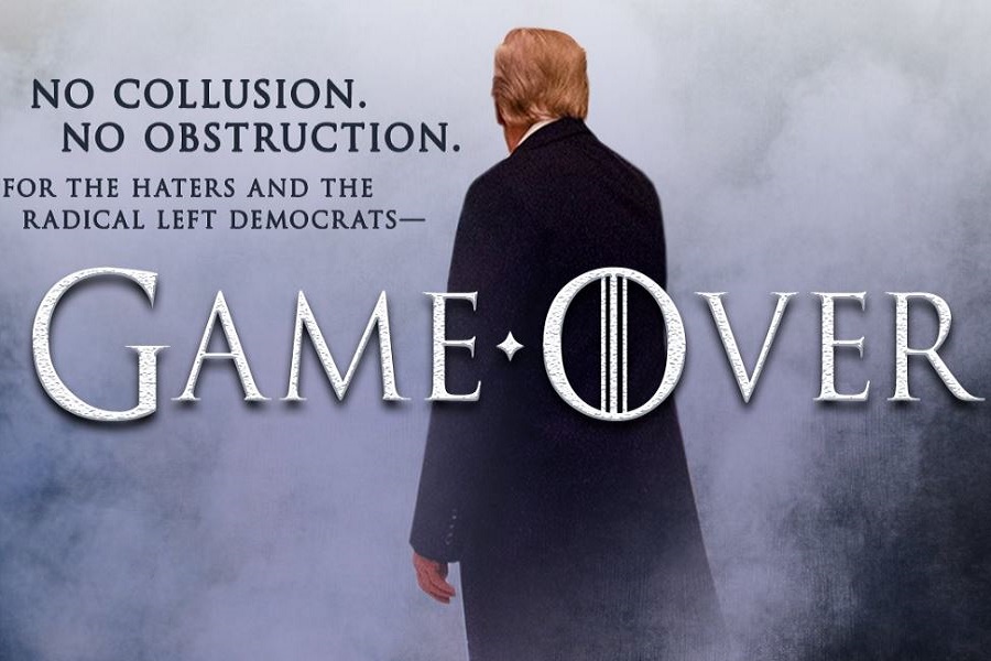 «Game Over»: Πανηγυρίζει ο Τραμπ για το αθωωτικό πόρισμα Μάλερ