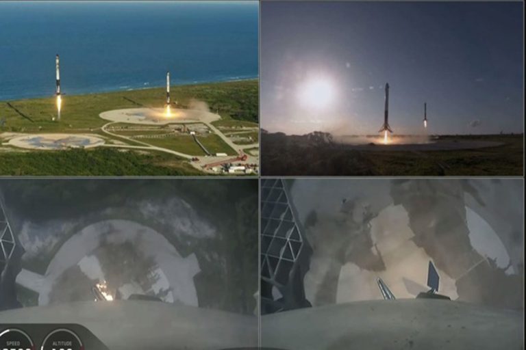 H «ατυχία» του πυραύλου Falcon Heavy: Γύρισε στη Γη αλλά έπεσε από το πλοίο