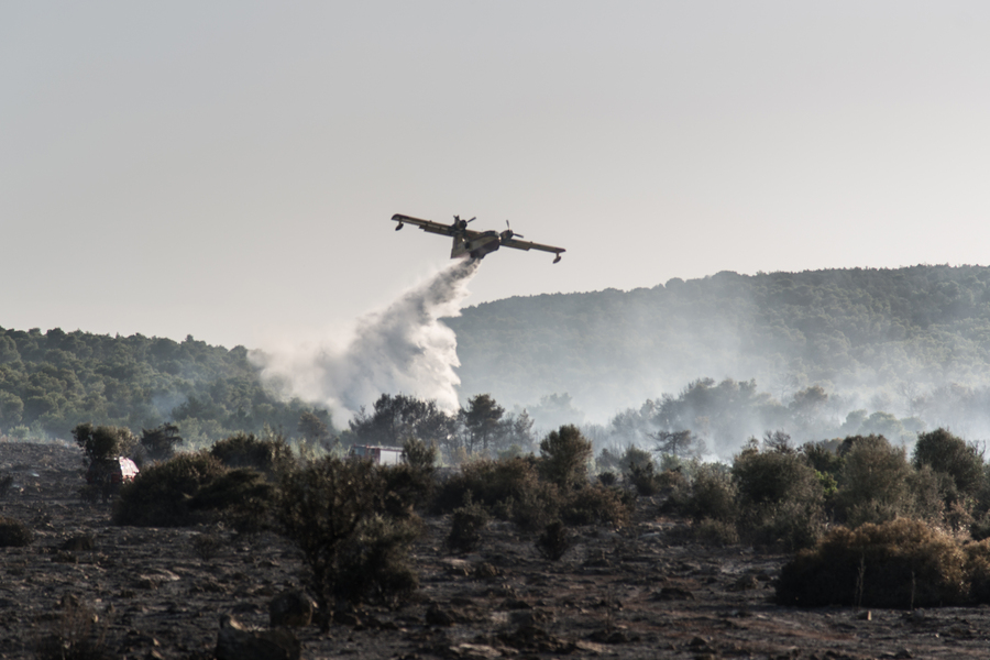 Εκκενώθηκαν 4 χωριά από την πυρκαγιά στην Εύβοια – Μία σύλληψη για εμπρησμό