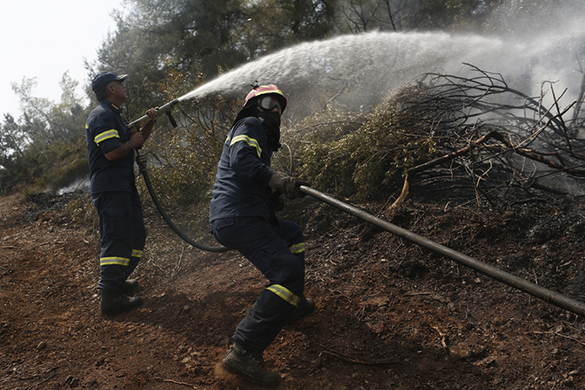 Υπό μερικό έλεγχο η πυρκαγιά στο Διόνυσο Αττικής