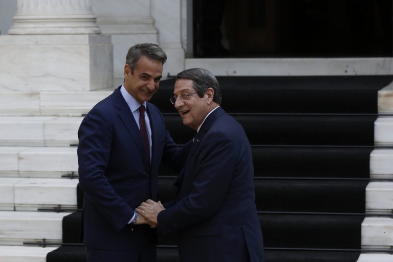 Κοινό ανακοινωθέν Μητσοτάκη-Αναστασιάδη: Από κοινού χειρισμοί για την αντιμετώπιση των παράνομων τουρκικών ενεργειών