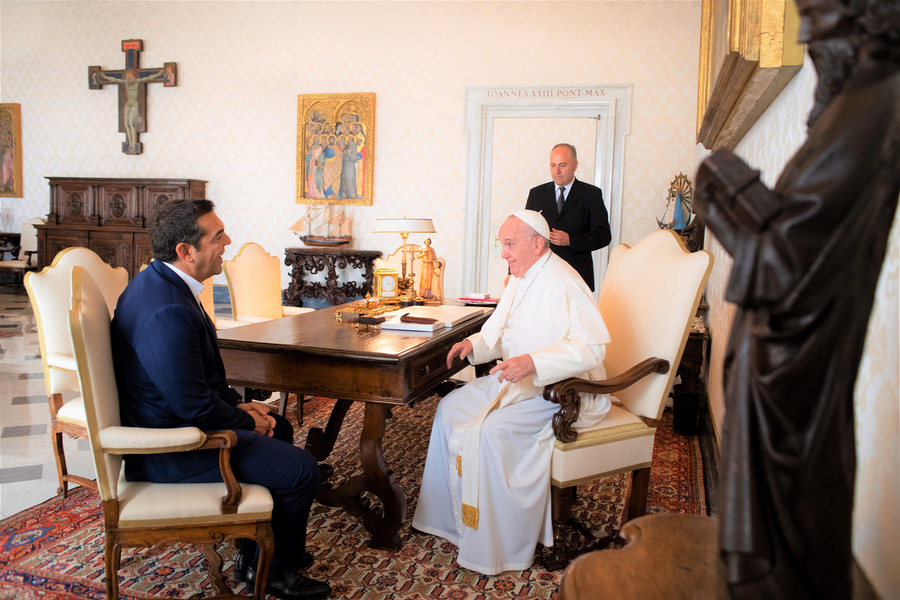 Συναντήθηκε ο Αλ. Τσίπρας με τον Πάπα Φραγκίσκο- Τι συζήτησαν