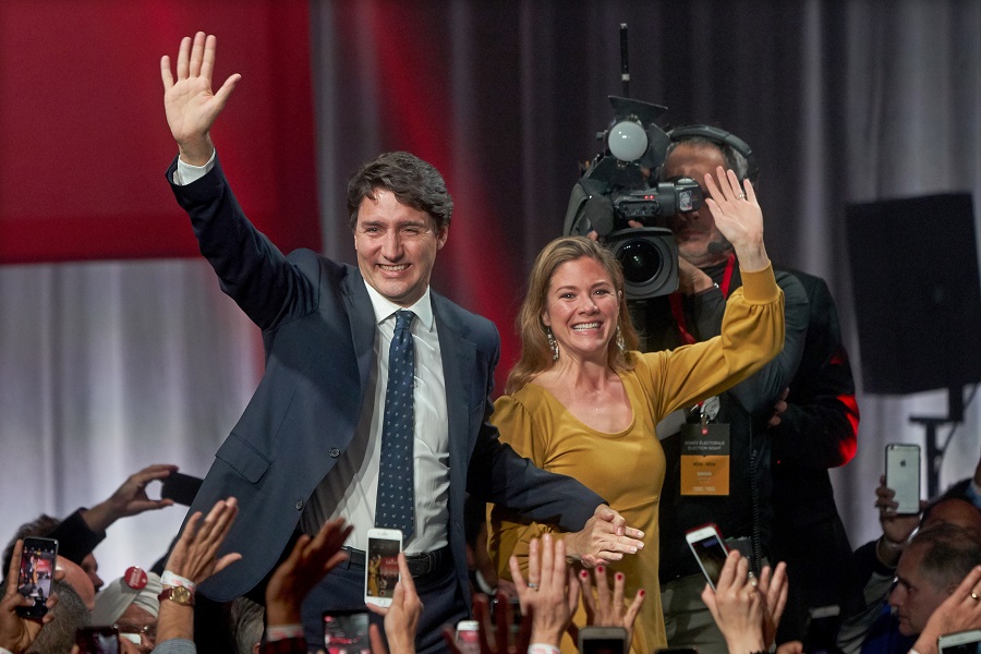 Με κορωνοϊό διαγνώστηκε η σύζυγος του πρωθυπουργού του Καναδά