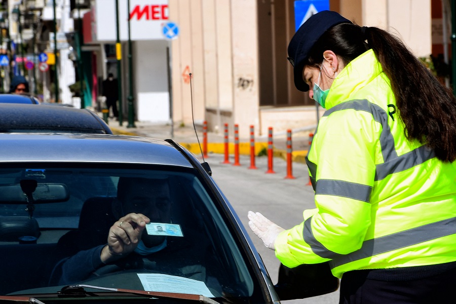 Απαγόρευση κυκλοφορίας: 1.835 παραβάσεις την Κυριακή σε όλη τη χώρα