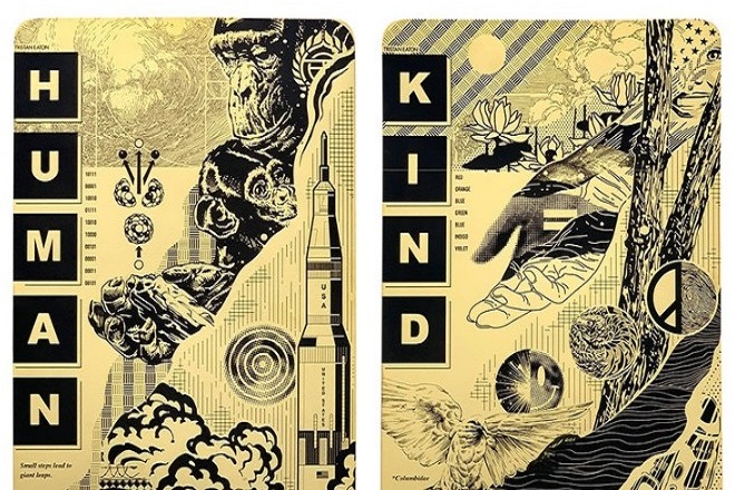 «Human Kind»: Δεν ταξίδεψαν μόνο αστροναύτες στο διάστημα με τον πύραυλο του Έλον Μασκ, αλλά και έργα τέχνης